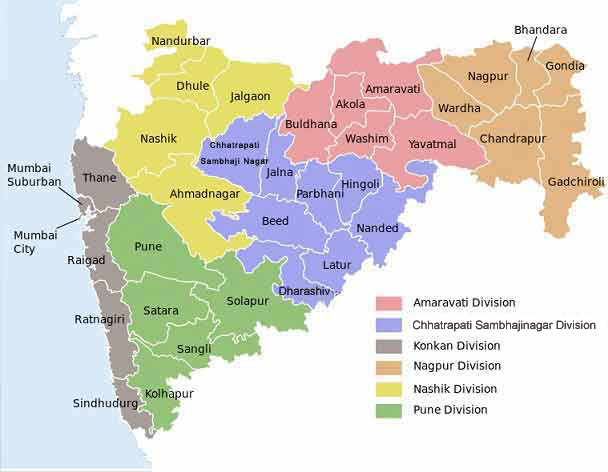 Map of Maharashtra